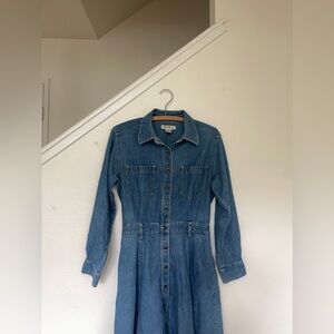 Vintage Eddie Bauer 100% Cotton Denim Dress